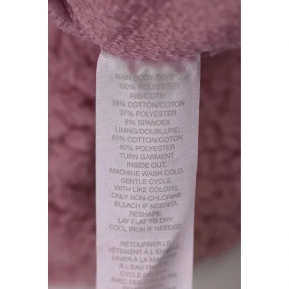 Z By Zella Womens Rare Form Faux Shearling Pullover Hoodie Funnel Long Sleeves M - Picture 5 of 7